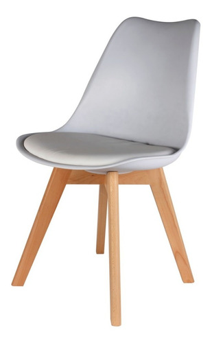 Silla Tulip Eames Crosswood Con Almohadon 