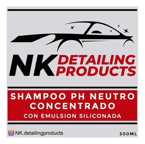 Shampoo Nk Ph Neutro Siliconado Concentrado Lava Auto 500ml