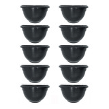 Vaso De Parede Médio Jardim Vertical Cor Preto - 10 Peças