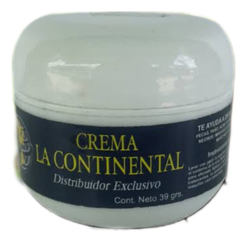 Crema Continental La Original Sellos De Fabrica Y Patente 