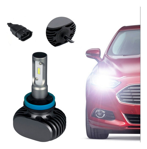 Kit Lâmpadas Ultra Led Carro 6000k 10000 Lumens Super Branca