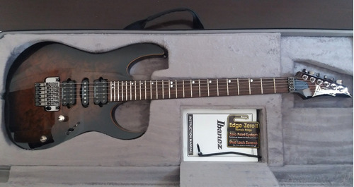 Guitarra Ibanez Premium Rg970 Wbwz Wlb Case Ibanez Perfeita 
