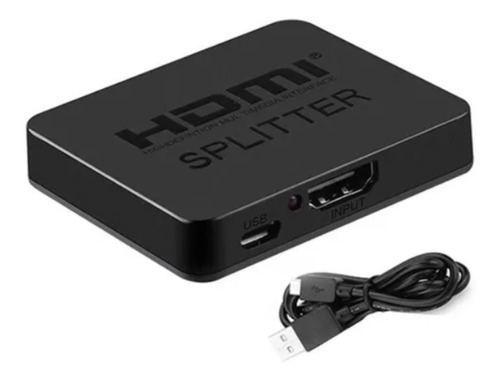 Adaptador Hdmi A Hdmi 4k Activo Splitter 1x2 Tv Led Full Hd