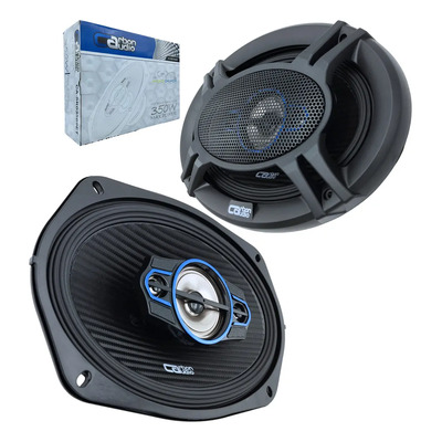 Par De Bocinas 6x9 Coaxial 350w Max Carbon Audio Cask03569et Color Negro | Envío gratis