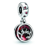 Charm Pandora Mickey Minnie Mouse Besos Amor Plata Ale 925