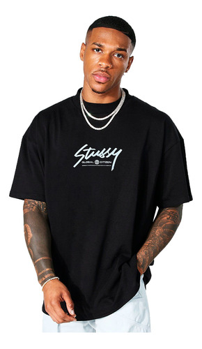 Remera Oversize Hombre Stussy Aesthetic Remeron Corta