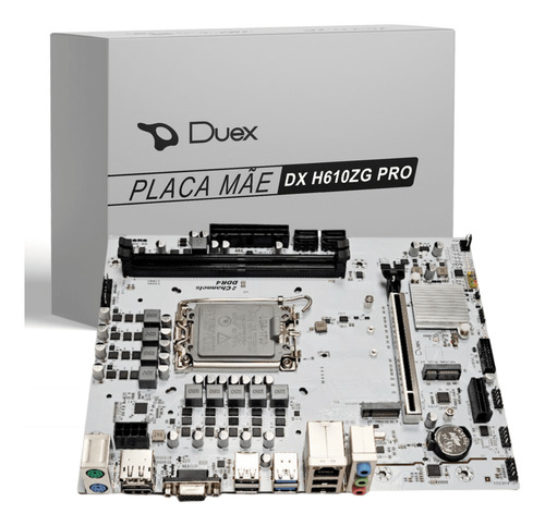 Placa Mãe Duex H610zg Pro M.2 Intel 12ª 13ª 14ª Lga 1700 Ddr