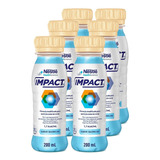 Impact Nestle 200ml - Baunilha - Kit Com 6 Unidades