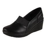 Zapato Confort Dama Castalia 384-34 Con Elástico Ajustable 