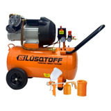 Compresor De Aire Con Kit 3.5 Hp - 50 L Lusqtoff Lc-3550bk