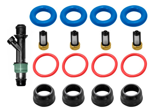 Kit Para Inyector Chevrolet S10 4l 2.2 2000 A 2002 (4 Jgos)