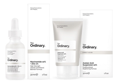 The Ordinary Kit Niacinamida 10% + Ácido Azelaico 10% Tipo De Piel Todo Tipo De Piel