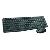 Combo Teclado+mouse Logitech Mk235 Wireless Compact Usb Pret