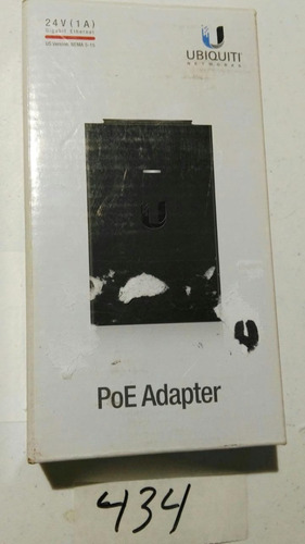 Adaptador Poe Ubiquiti De 24 Vdc, 1.0 A Con Puerto Gigabit