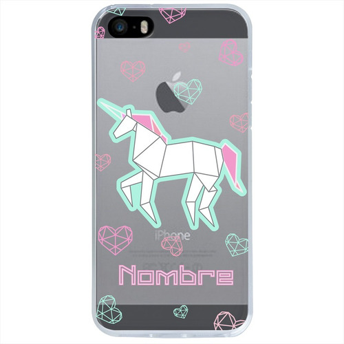 Funda Para iPhone Unicornios Personalizada Con Nombre