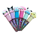 Lip Gloss Mágico Con Aroma Hello Kitty Y Sus Amigos Set 6 Pz