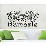 Vinil Decorativo Namaste Con Flor