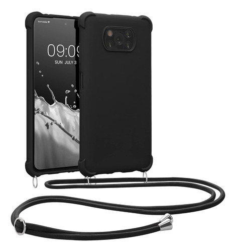 Funda Para Celular Kwmobile  Xiaomi Poco X3 Nfc Color Negro