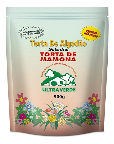 Torta De Mamona (algodão) Granulada Ultra Verde 900g