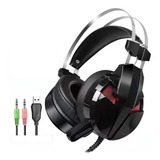 Audifono Diadema Gamer Con Luz Rgb Jedel. Para Pc 