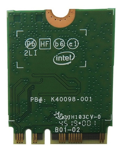 Placa Wi-fi 6 Intel Ax200 Bluetooth 5.0 Dual Band (13372