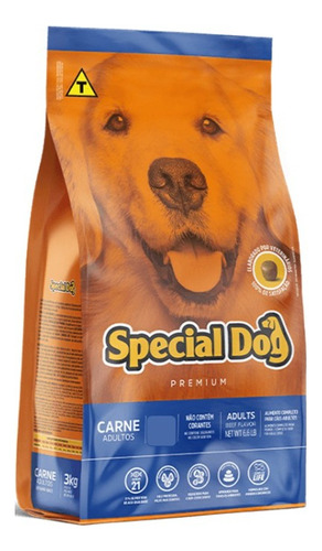  Special Dog Premium Alimento Para Cão Adulto Todos Os Tamanhos Sabor Carne Em Sacola De 10.1kg