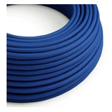 Cable Textil X 10mts Azul Colgante Retro Vintage 