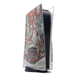 Skin Adesivo Ps5 Com Disco E 2 Controles God Of War B3