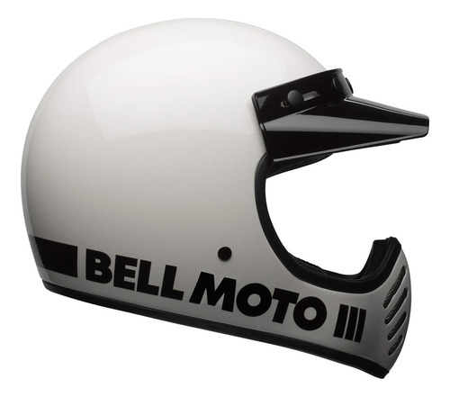 Bell Casco Moto-3 (blanco Brillante Clasico - Xl)