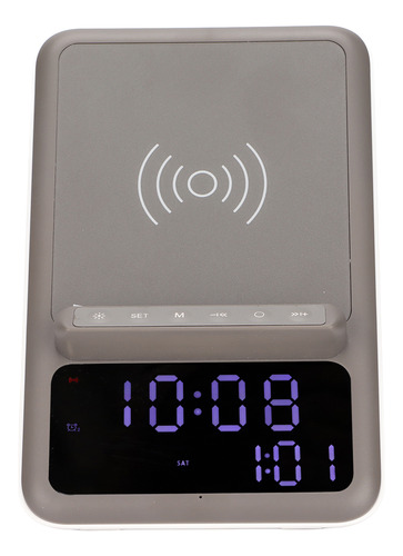 Altavoz Bluetooth, Reloj, Cargador, Alarma, Rápido, Multifun