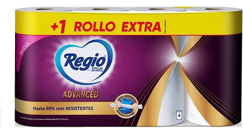 Toallas De Papel Regio Advanced 4 Rollos Ultra Resistentes