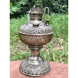 Antigua Lampara A Kerosene  The Miller Lamp Cromo  # Ilu 052