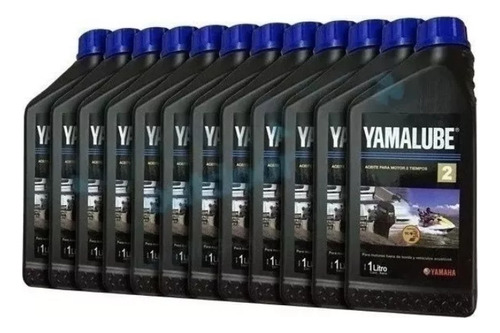 Aceite Yamalube Náutico Pack X12 Litros Para Motor 2 Tiempos