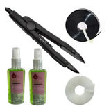 Kit Pinça Reta Mega Hair 2 Queratina 2 Removedor Capilar Pro