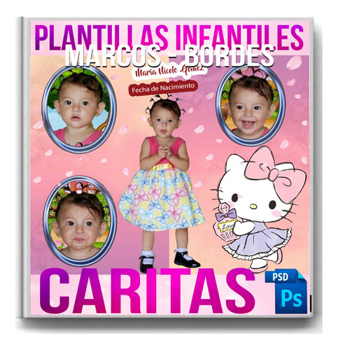Plantillas Psd Editables Caritas Fotomontajes Infantiles 