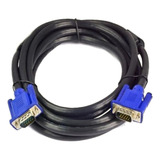 Cable Vga Vga 1.5mts 15 Pines Negro Entregado En Bolsa