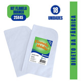 Kit 18 Flanela Branca Pano Limpa Vidro Carro 100% Algodão