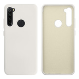 Capa Capinha Case Para Xiaomi Redmi Note 8 Silicone Cover Cor Branco