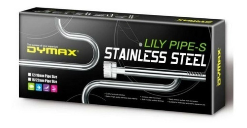 Lily Pipe + Desnatador De Acero Inox 12/16mm Dymax Acuarios