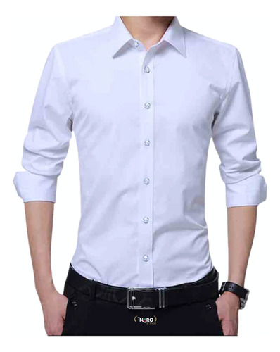 Camisa Social Slim Masculina Qualidade Primeira Linha