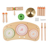 Kit De Batería Model Gift Musical Smooth De Madera Sin Rebab