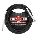 Pig Hog Ph10r Cable De Instrumento Para Guitarra De Ángulo R