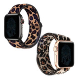 Kit Pulseira Nylon Feminina Oncinha P/ Iwo E Apple Watch 