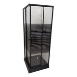 Shower Door Con Receptaculo 70x70x190 Cms Black / Dechaus