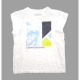 Playera Calvin Klein Blanca Para Niño