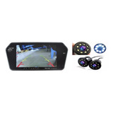 Pantalla Retrovisor 7 Pulgada Bluetooth + Camara Reversa Led