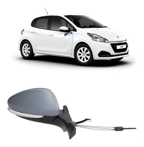 Retrovisor  Peugeot 208 2013 2014 2015 2016  Manual 