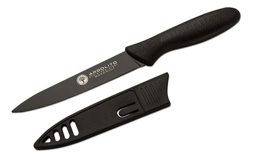 Cuchillo  Bokercut 10 Cm Inox Negro Antiadherente Arbolito