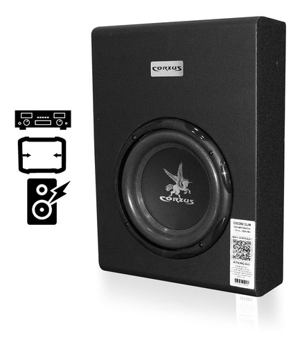 Caixa Subwoofer Amplificada Corzus Cxs200 Slim 200w (fal 8)