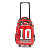 Mochila Escolar Filgo Starpak 18'' Carrito Diseño Infantiles Diseño De La Tela Futbol Rojo